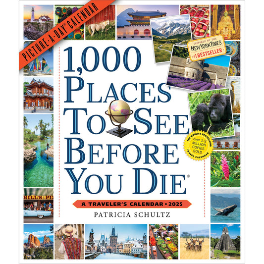 1000 Places To See Before You Die Wall 2025 Calendar